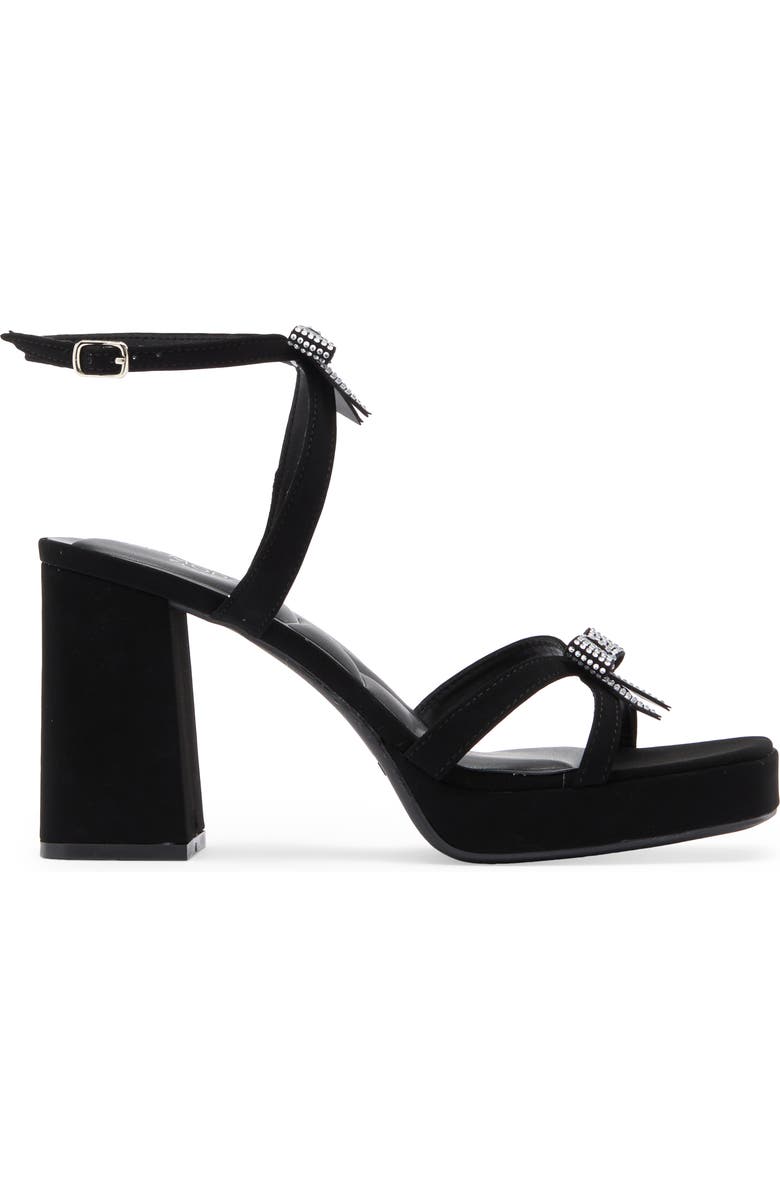 TOP GUY SHOES Crystal Bow Block Heel Sandal, Alternate, color,