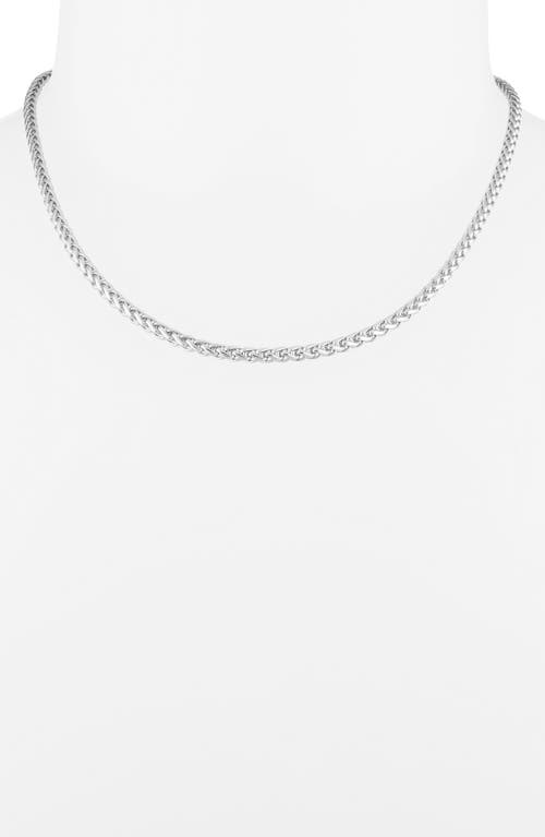 Nordstrom Rack Wheat Chain Necklace In Silver