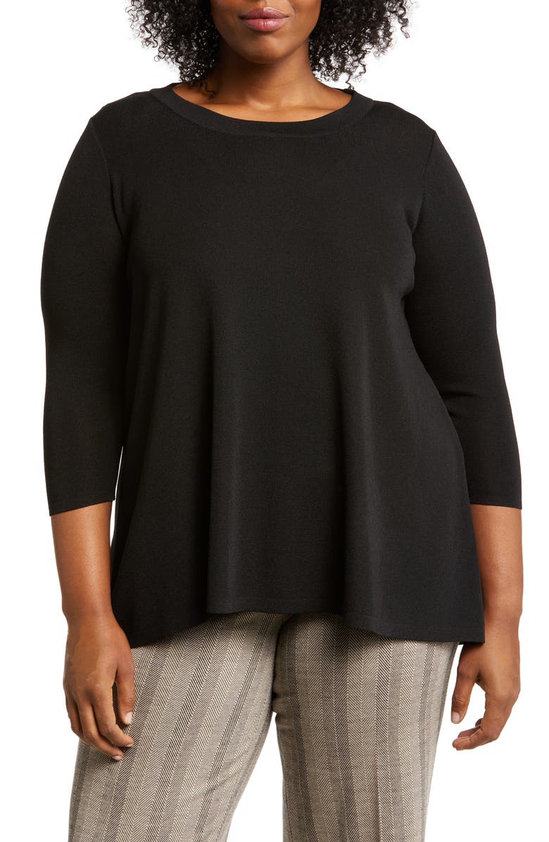 Anne Klein Crewneck Sweater, Main, color, 