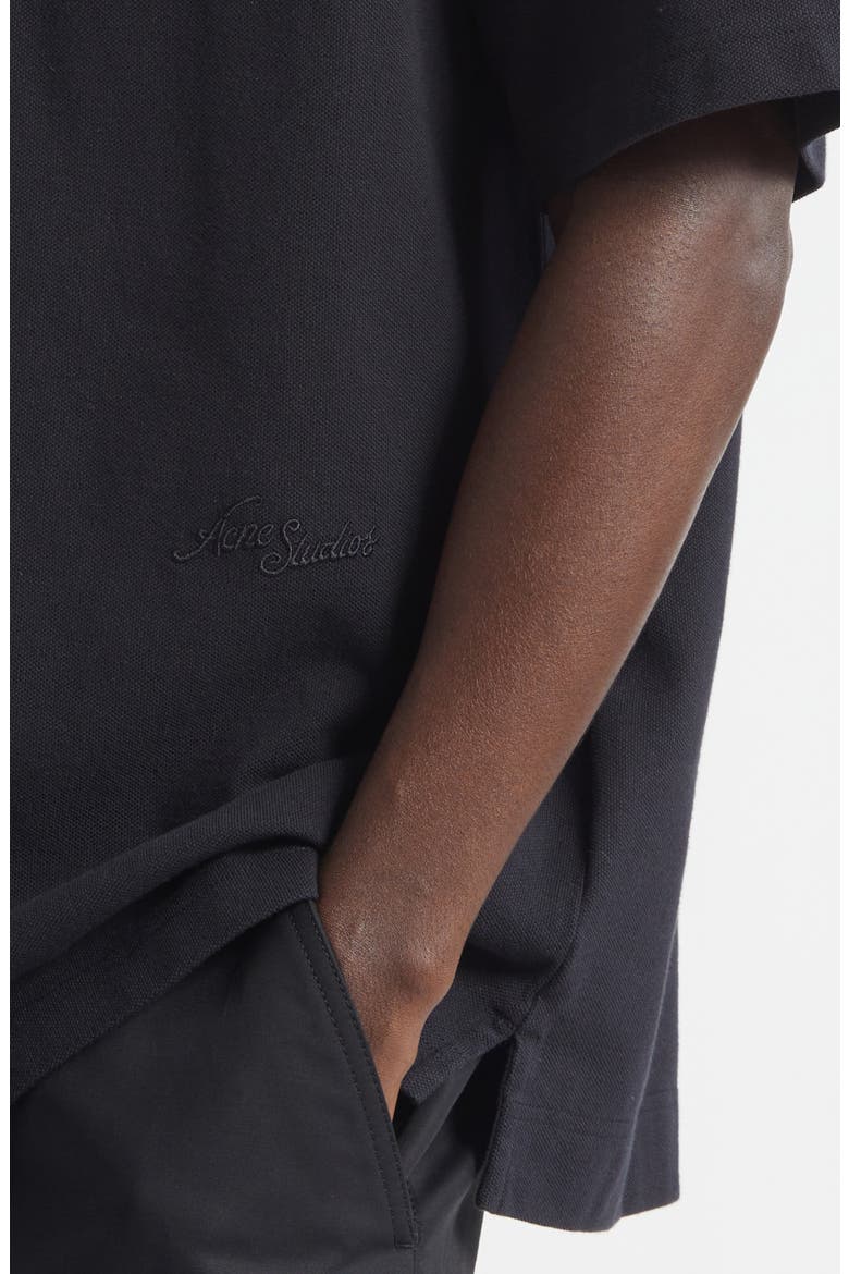 Tourist Logo Embroidered Cotton T-Shirt, Alternate, color, BLACK