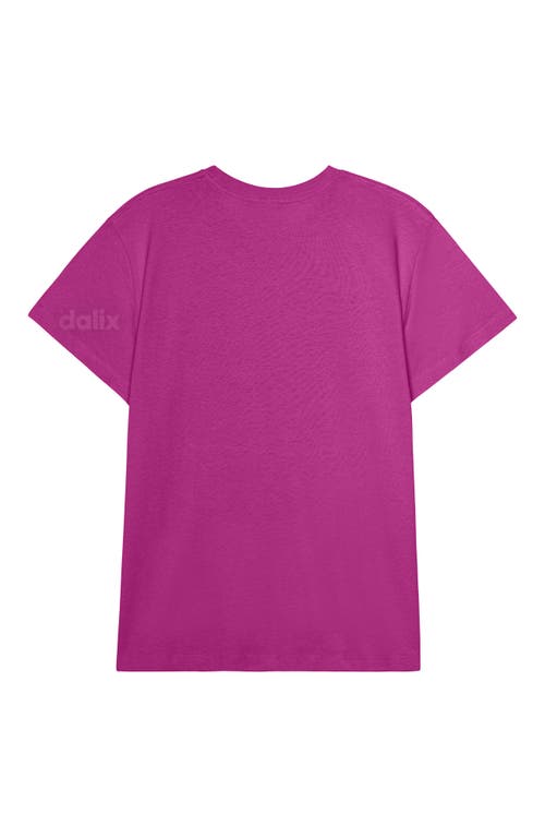 Dalix Womens Lil Peach Lightweight Everyday Tee In Purple