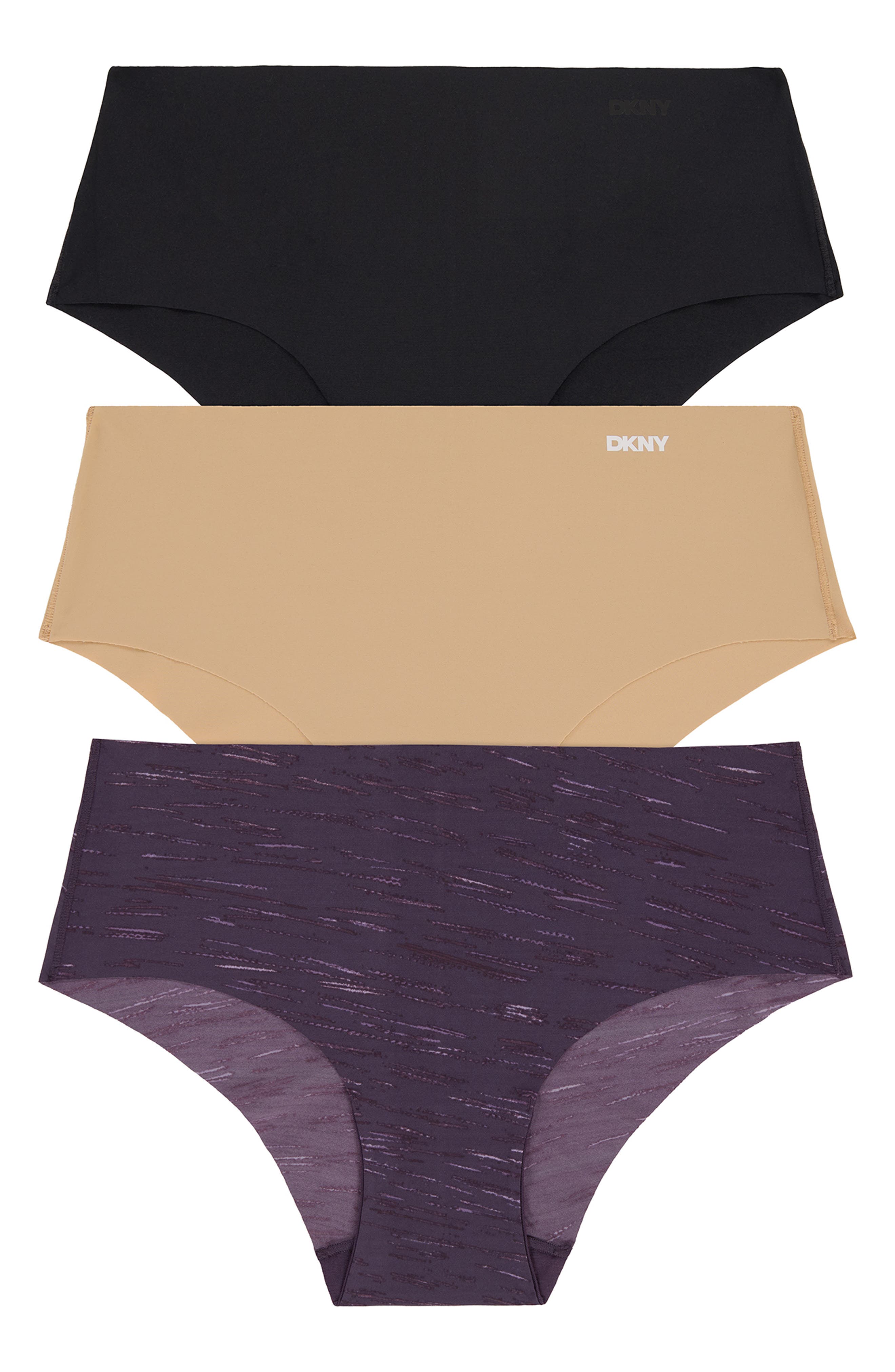 DKNY Litewear Cut Anywear 3-Pack Hipster Panties
