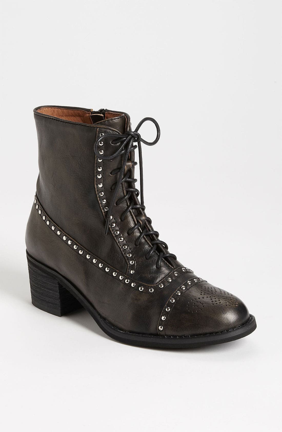 'Mattie' Boot, Main, color, BLACK/ SILVER