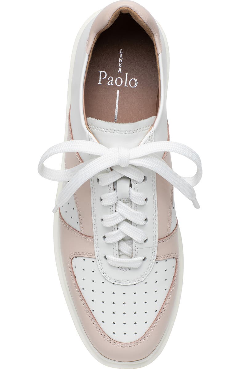 Linea Paolo Kayleen Sneaker, Alternate, color, Eggshell/ Pale Pink
