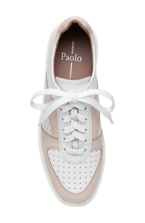 Linea Paolo Kayleen Sneaker In Eggshell/pale Pink