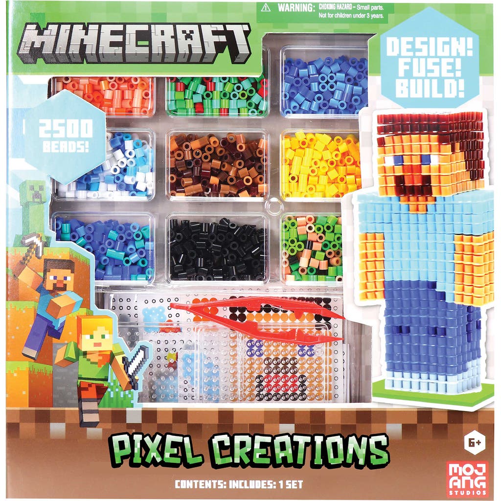 Tara Toy 3D Pixel Creations Minecraft 2500 Beads Kit, Diy 3D Character Set in Multicolored  product