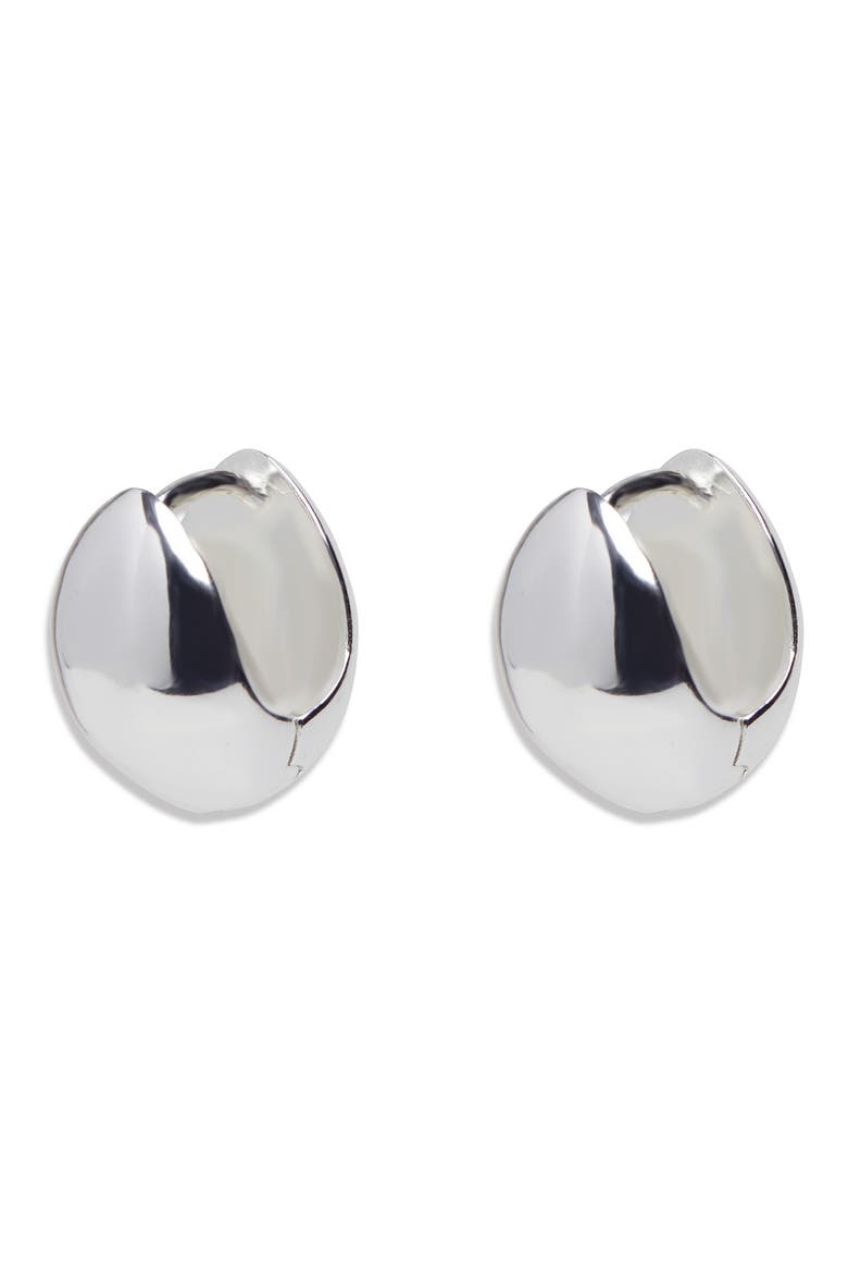 Teardrop Stud Earrings, Main, color, SILVER