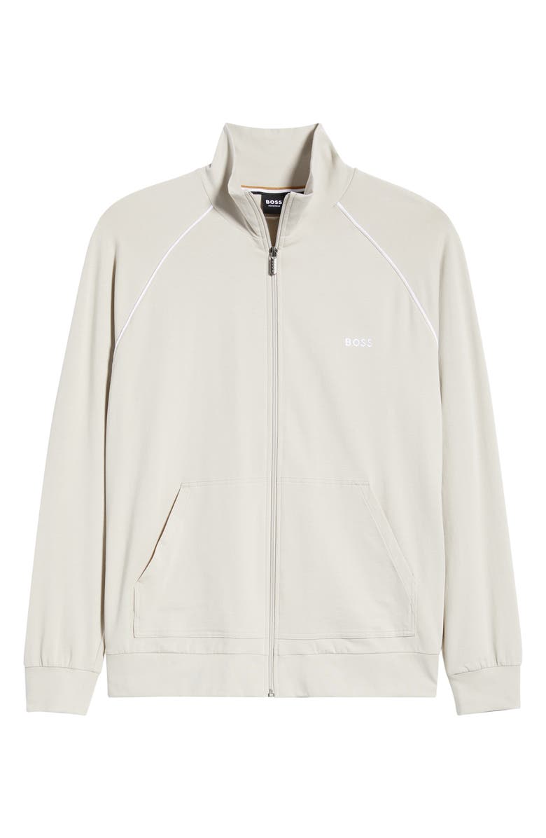 BOSS Mix Match Zip Jacket, Main, color, Open Grey