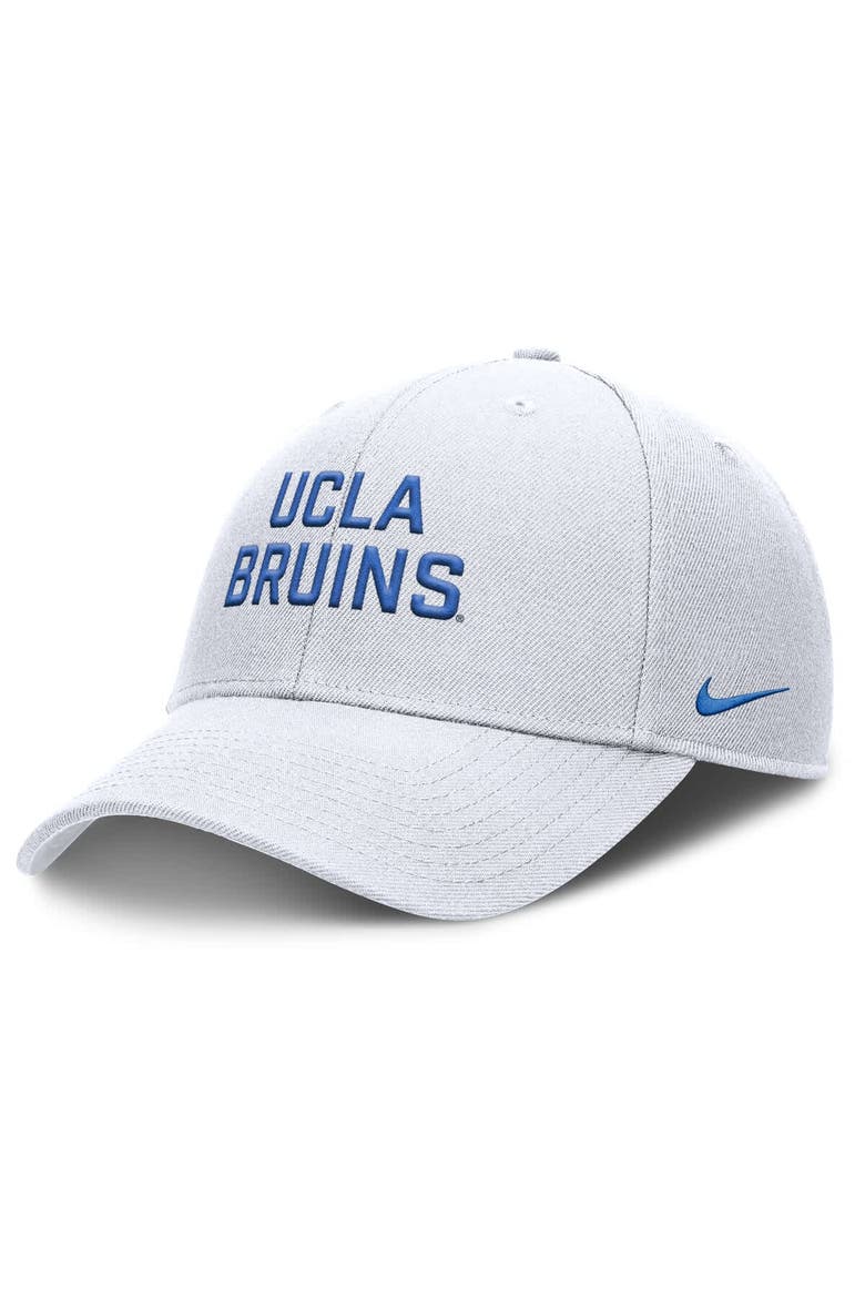 Men's Nike  White UCLA Bruins Rise Practice Adjustable Hat, Main, color, White
