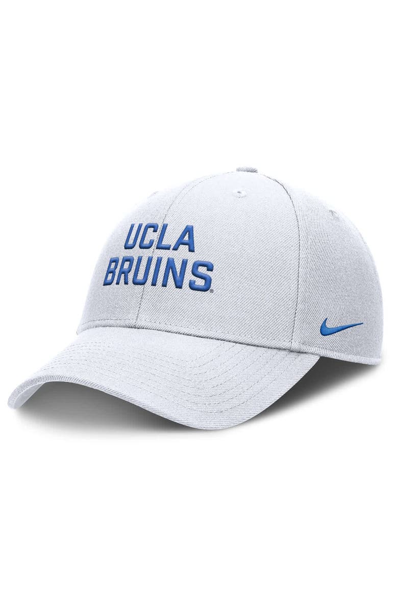 Nike Men's Nike White UCLA Bruins Rise Practice Adjustable Hat, Main, color, White