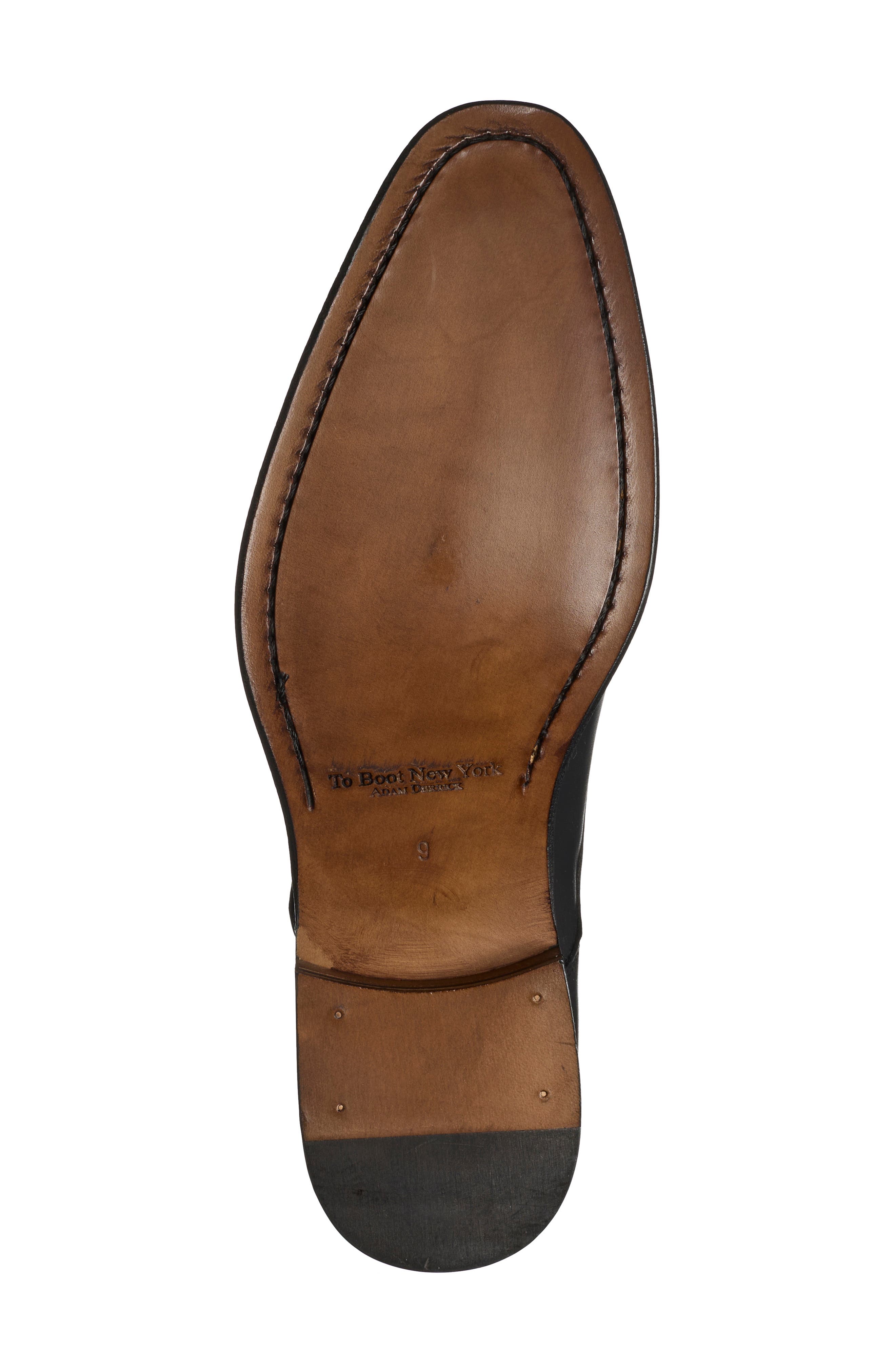 Montgomery Double Monk Strap Leather Shoe, Alternate, color, CRUST PAOLO BLACK