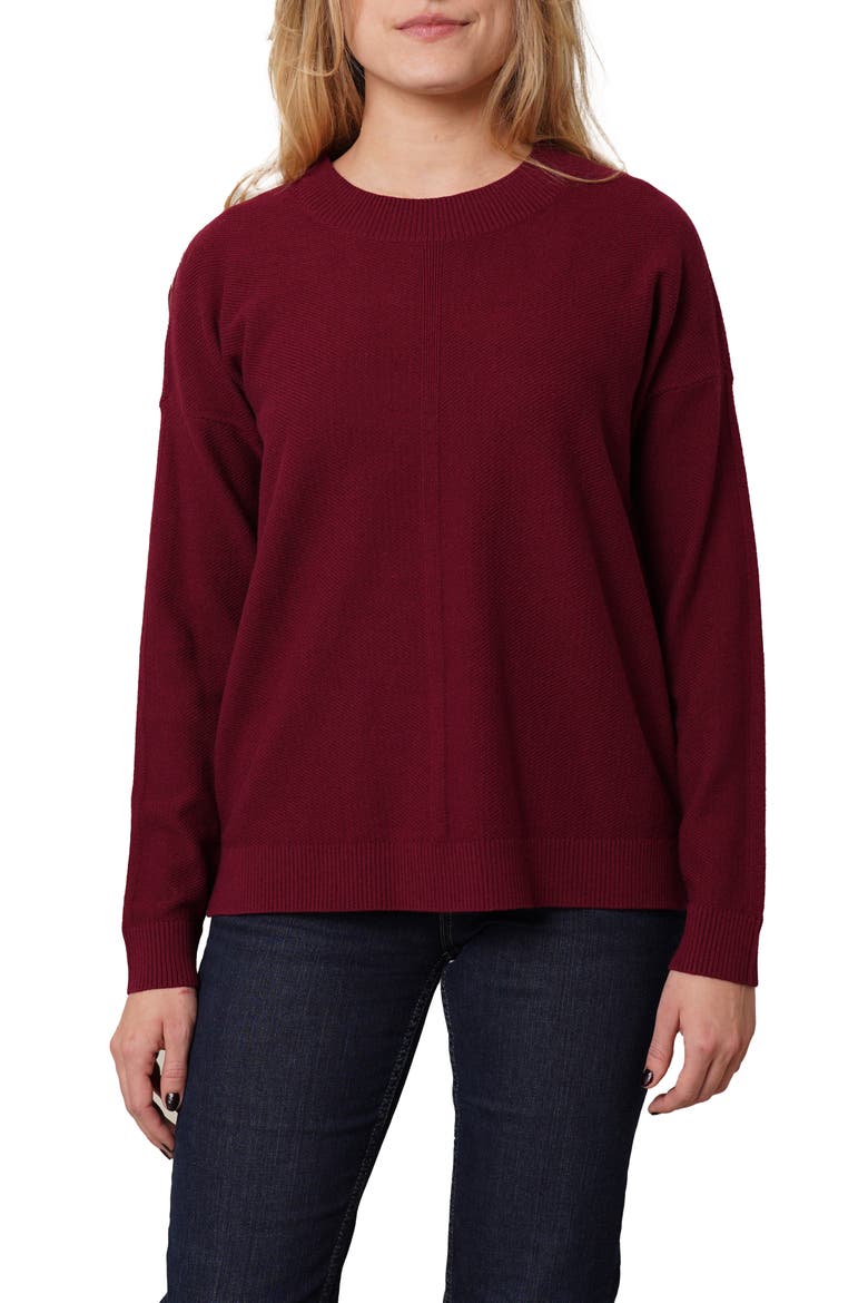 Yummy Crewneck Sweater, Main, color, RED MAHOGANY