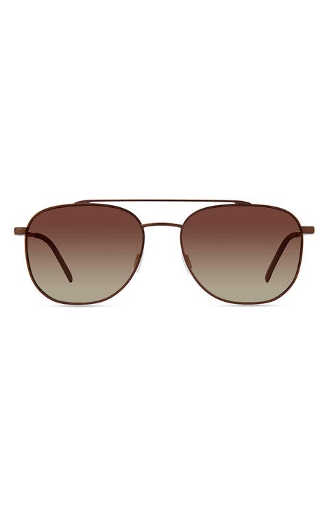 Cebu 56mm Polarized Aviator Sunglasses