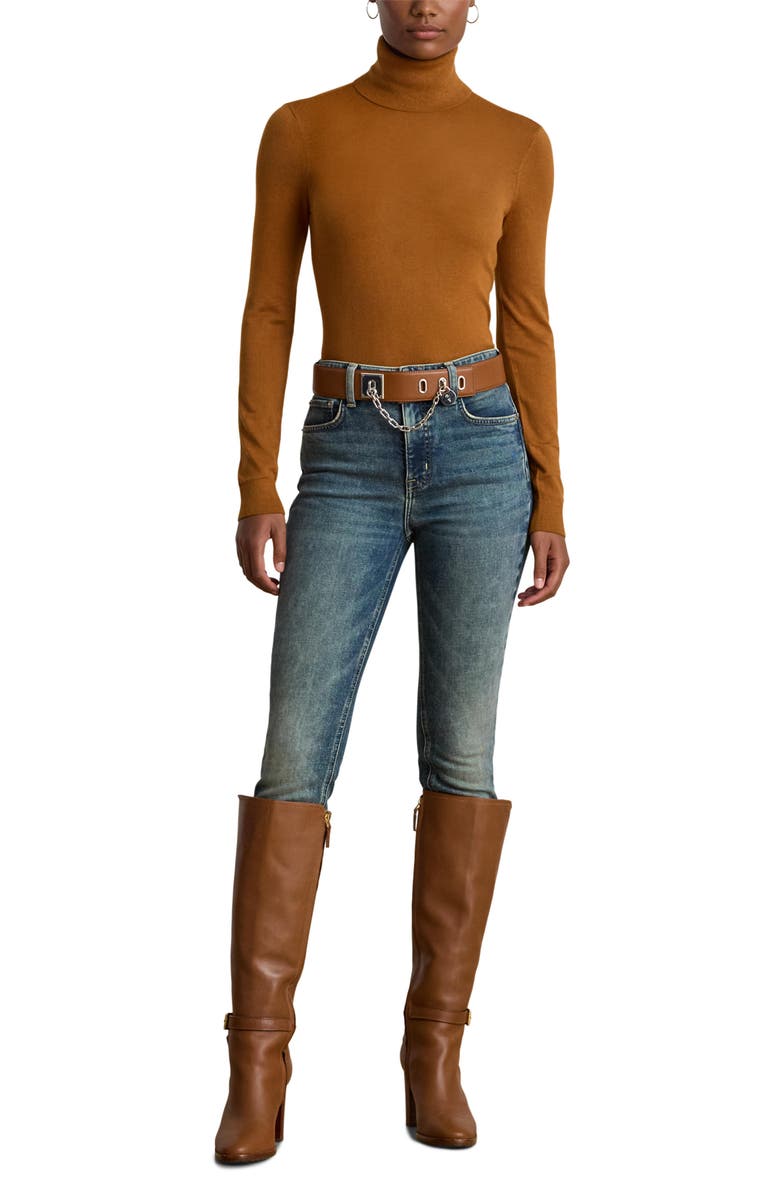 Lauren Ralph Lauren Slim Turtleneck Sweater, Alternate, color,