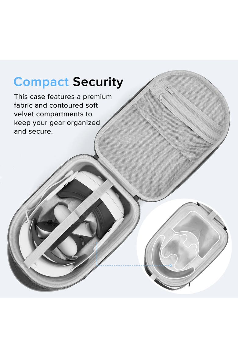 VR Travel Carrying Case for Meta Quest 2/3/3S, Alternate, color, Grey