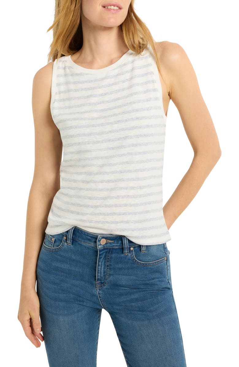NZT by NIC+ZOE Stripe Boat Neck Tank, Main, color,