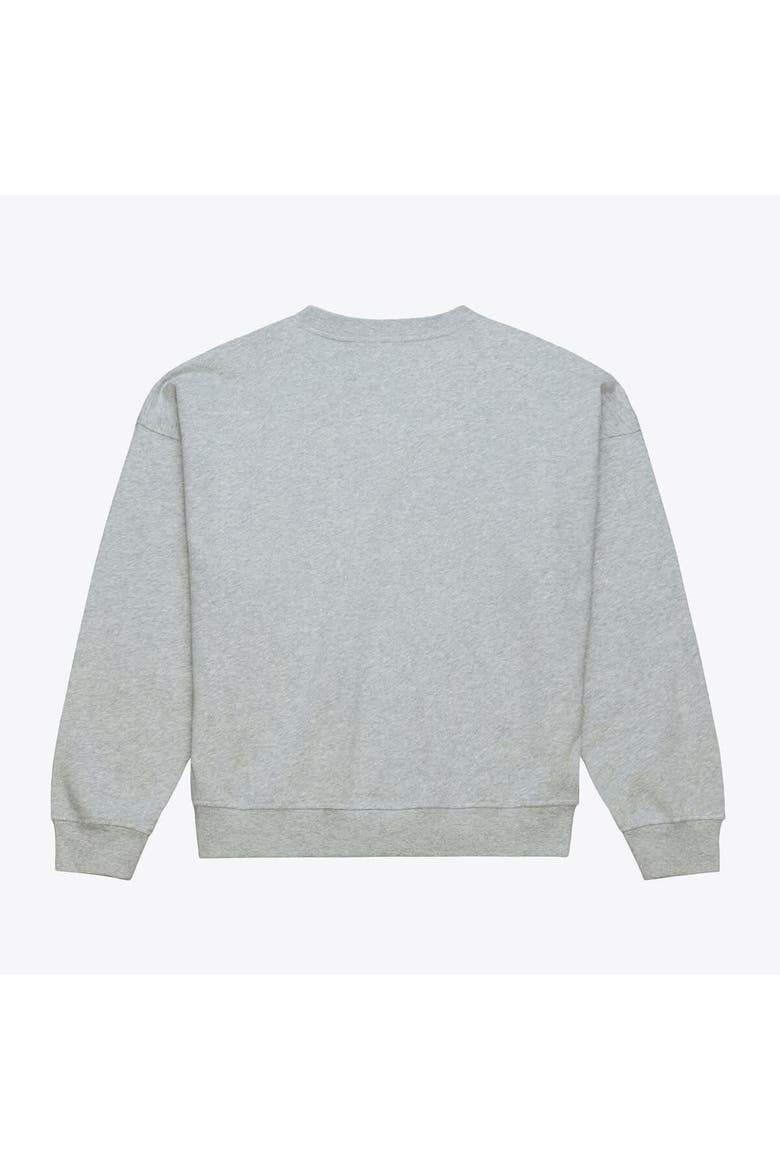 Women's Mitchell & Ness  Heather Gray Anaheim Ducks Hockey Night Sweatshirt, Alternate, color, Heather Gray