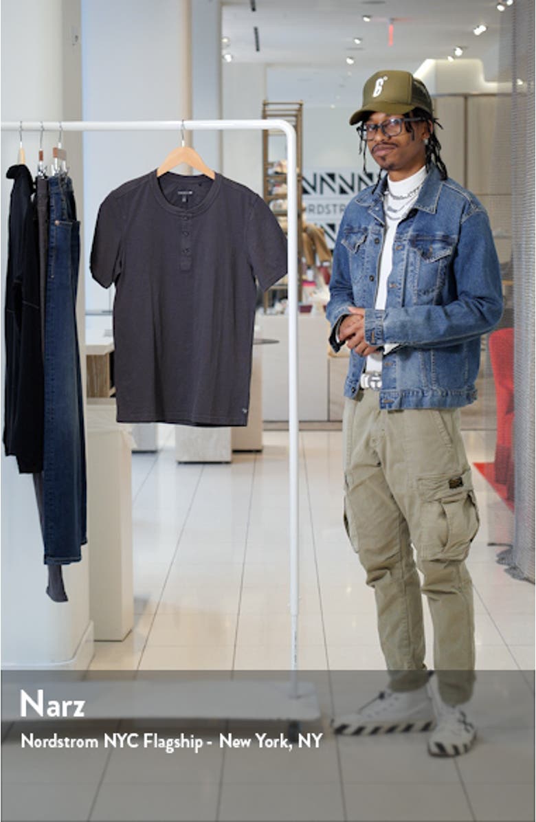 Primo Short Sleeve Organic Cotton Henley, sales video thumbnail