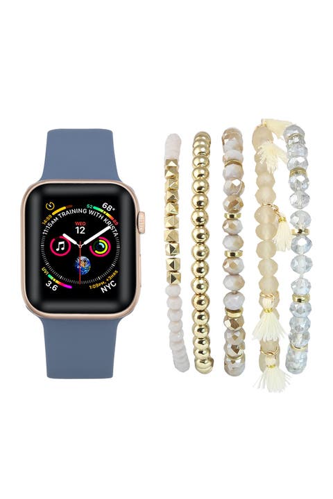 Silicone Apple Watch Replacement Band & Bracelet Bundle