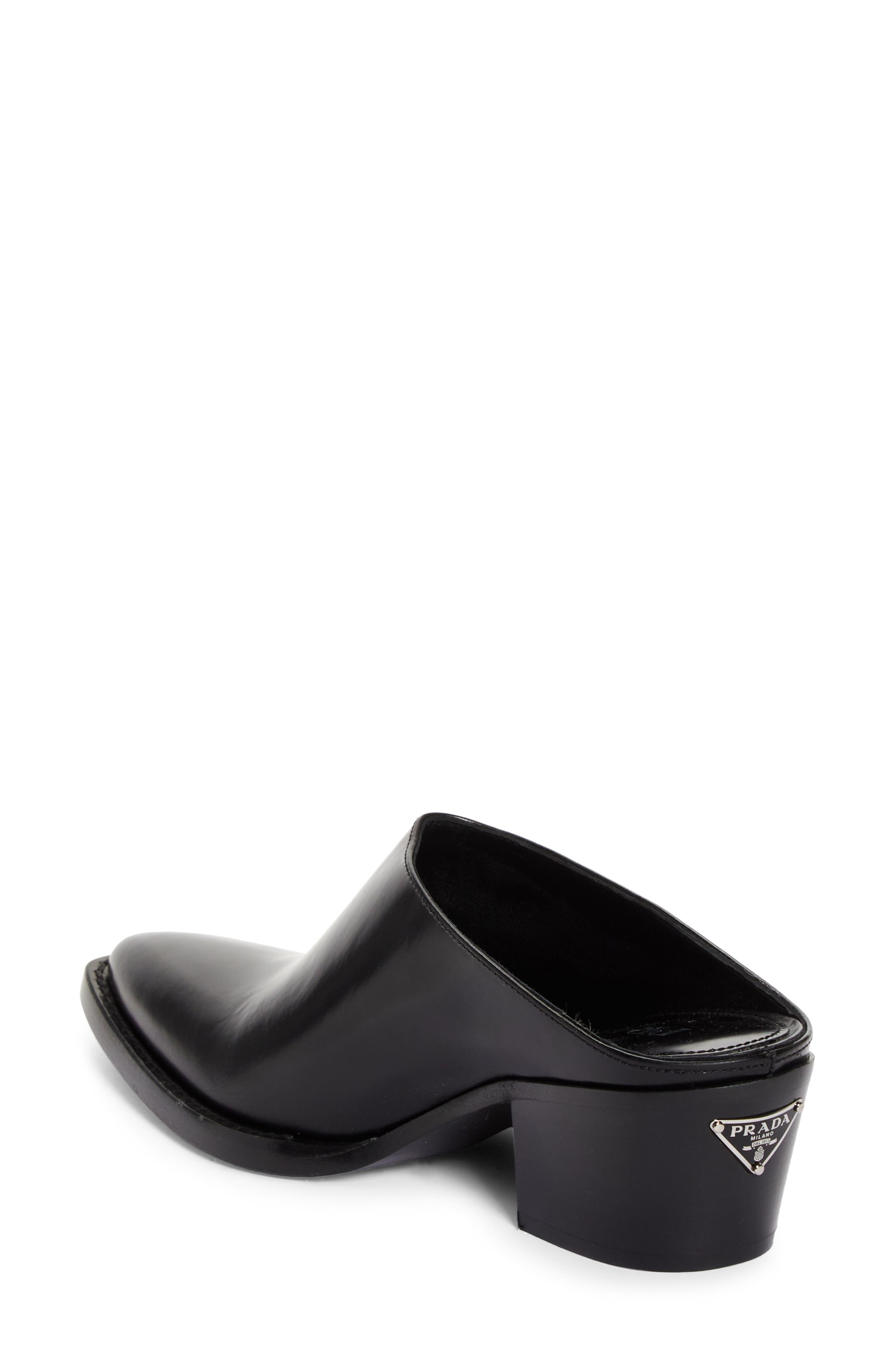 Prada Texano Pointed Toe Mule, Alternate, color, 