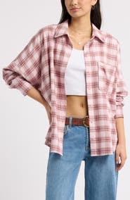 BP. Plaid Long Sleeve Flannel Shirt