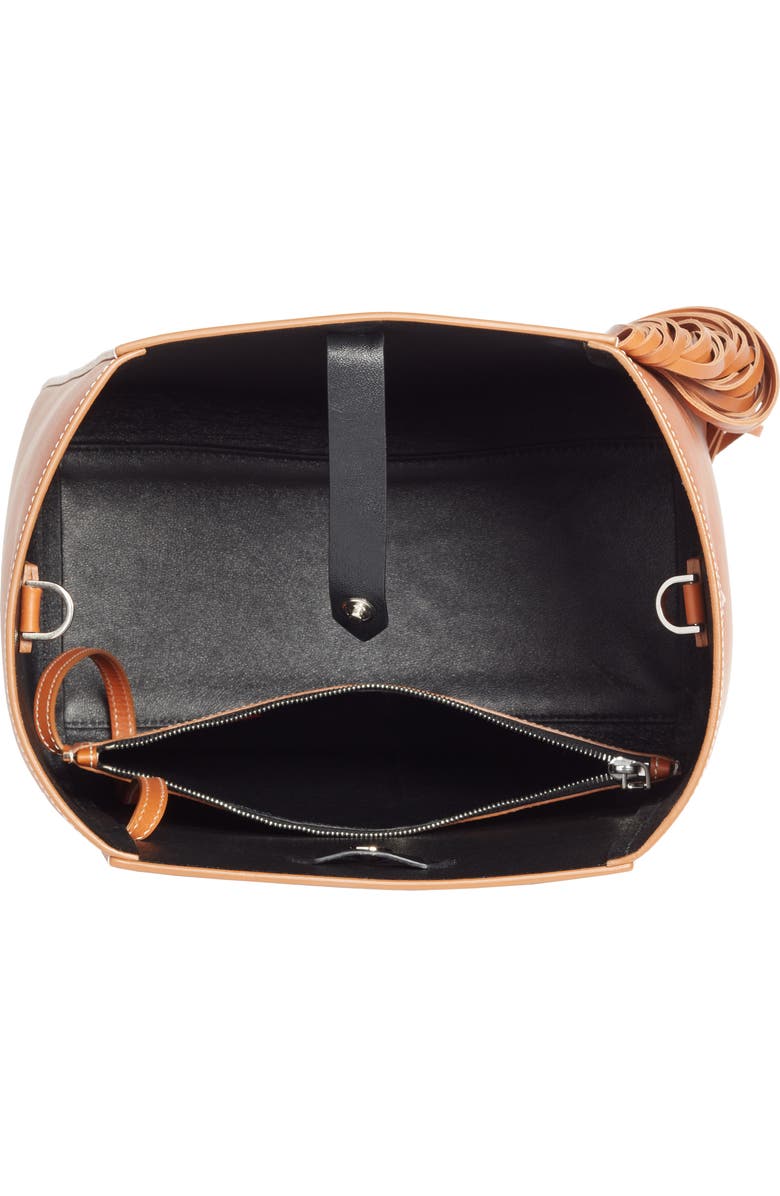 CALVIN KLEIN 205W39NYC Fringe Leather Bucket Bag, Alternate, color,