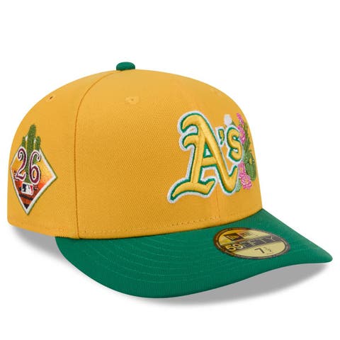 Men's New Era  Gold/Green Athletics 2026 Spring Training 59FIFTY Fitted Hat
