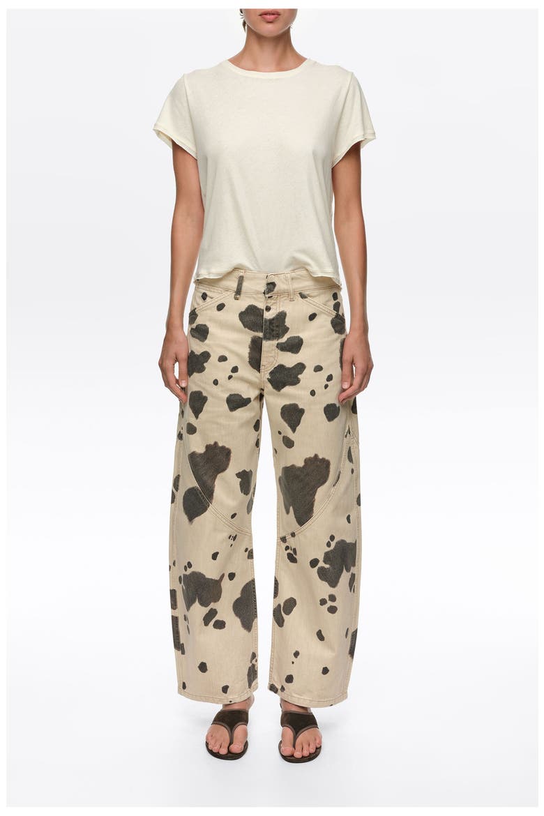Barrel 5-Pocket Denim Trousers, Main, color, PONY