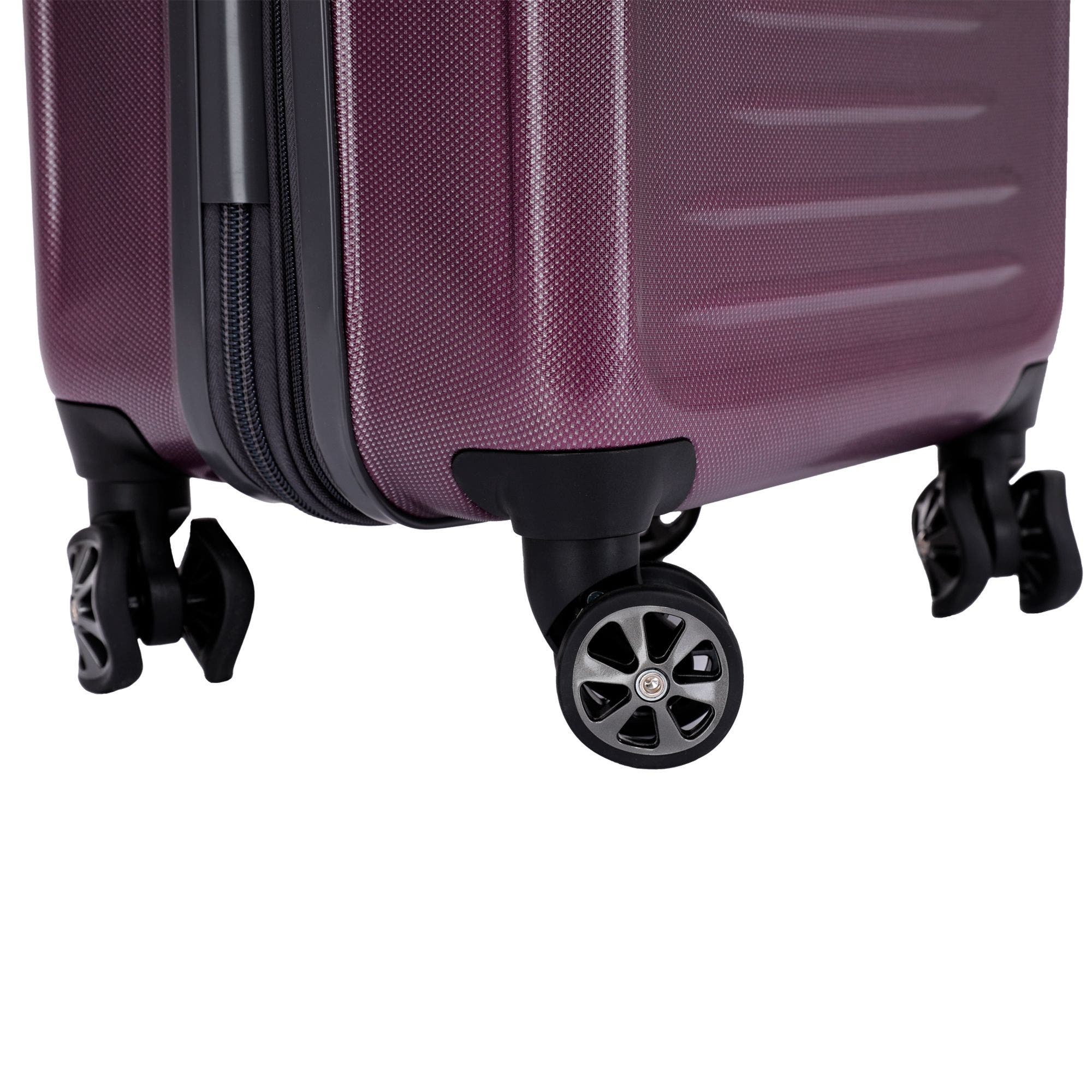Spyder Rails 2 Piece Luggage Set, Alternate, color, Burgundy