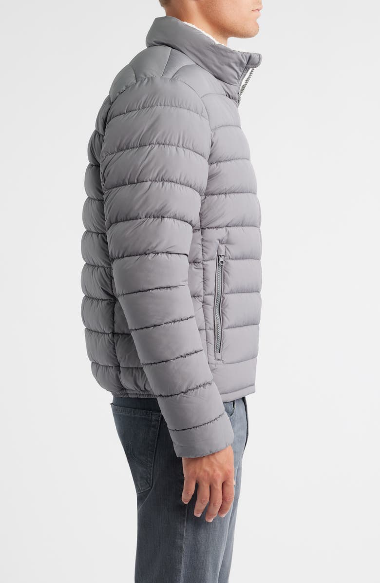 Save The Duck Conan Quilted Water Resistant Jacket, Alternate, color, Mid Grey