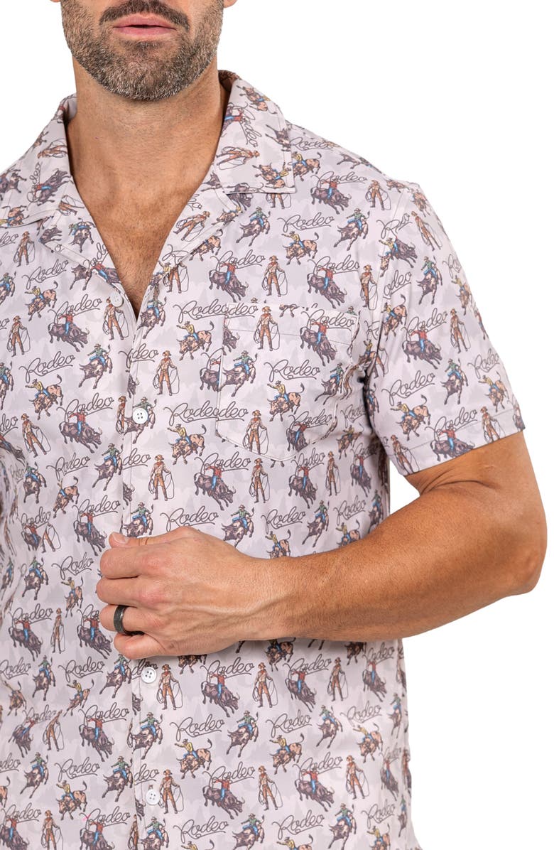 Maceoo Marthy Brown Camp Shirt, Alternate, color, 