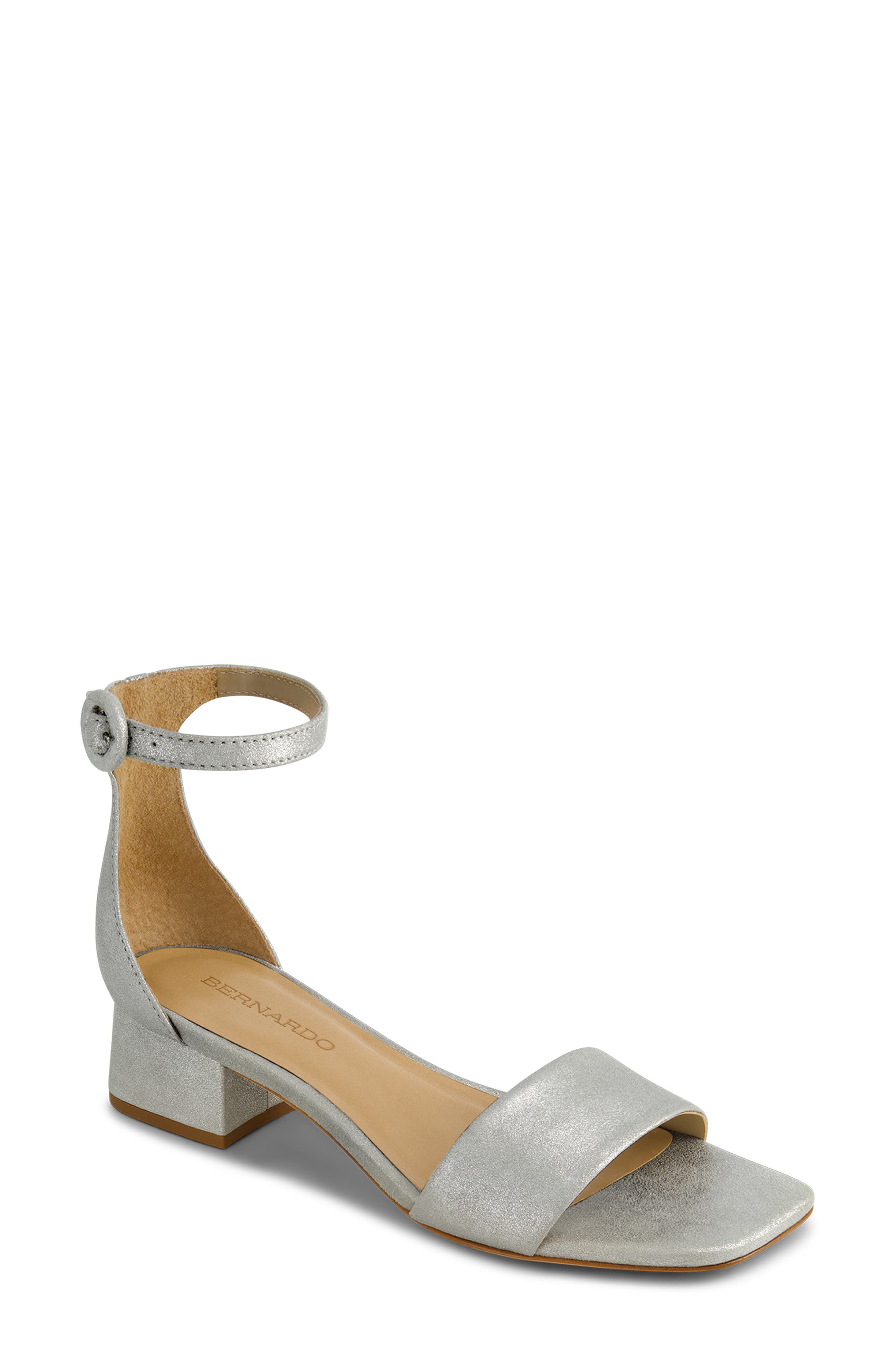  Silver Metallic Suede