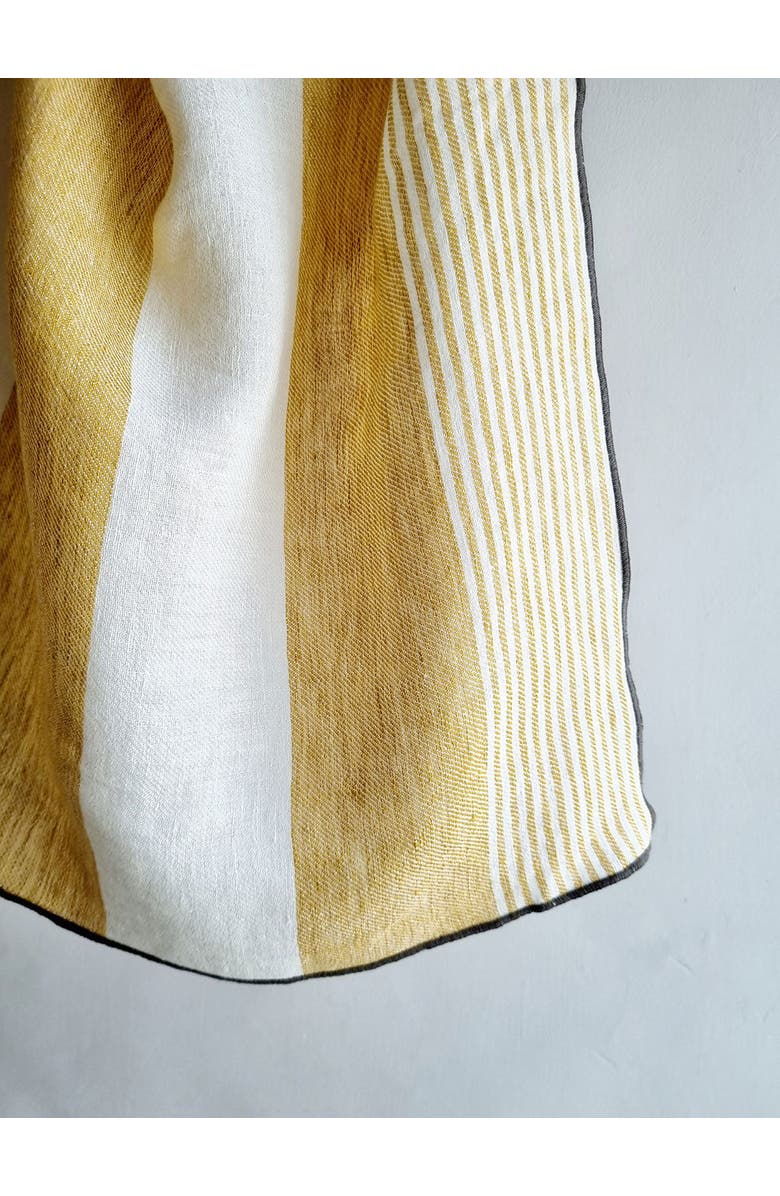 CG Hunter Striped Napkins, Alternate, color, Yellow