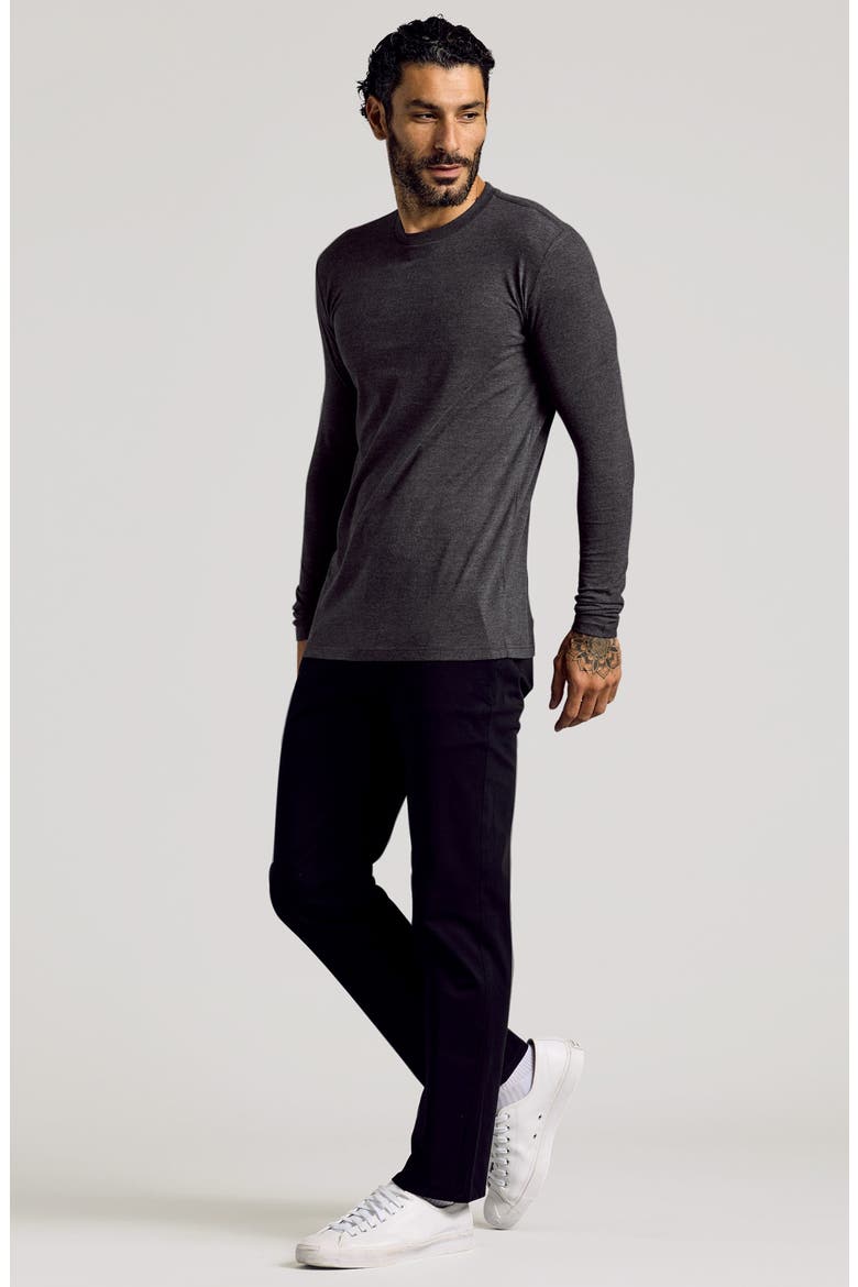 Tall Classic Long Sleeve T-Shirt, Alternate, color, CHARCOAL GREY