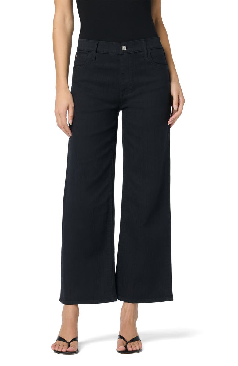 Hudson Jeans Rosalie Wide Leg Ankle Jeans, Main, color, Black Herringbone