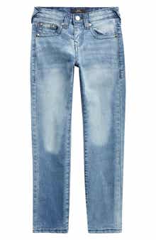True Religion Kids' Logo Embroidered Pocket Straight Leg Jeans