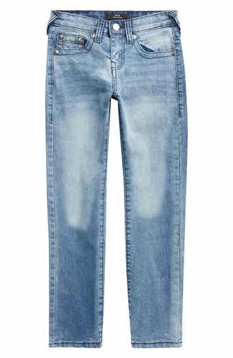 True Religion Kids' Logo Embroidered Pocket Straight Leg Jeans