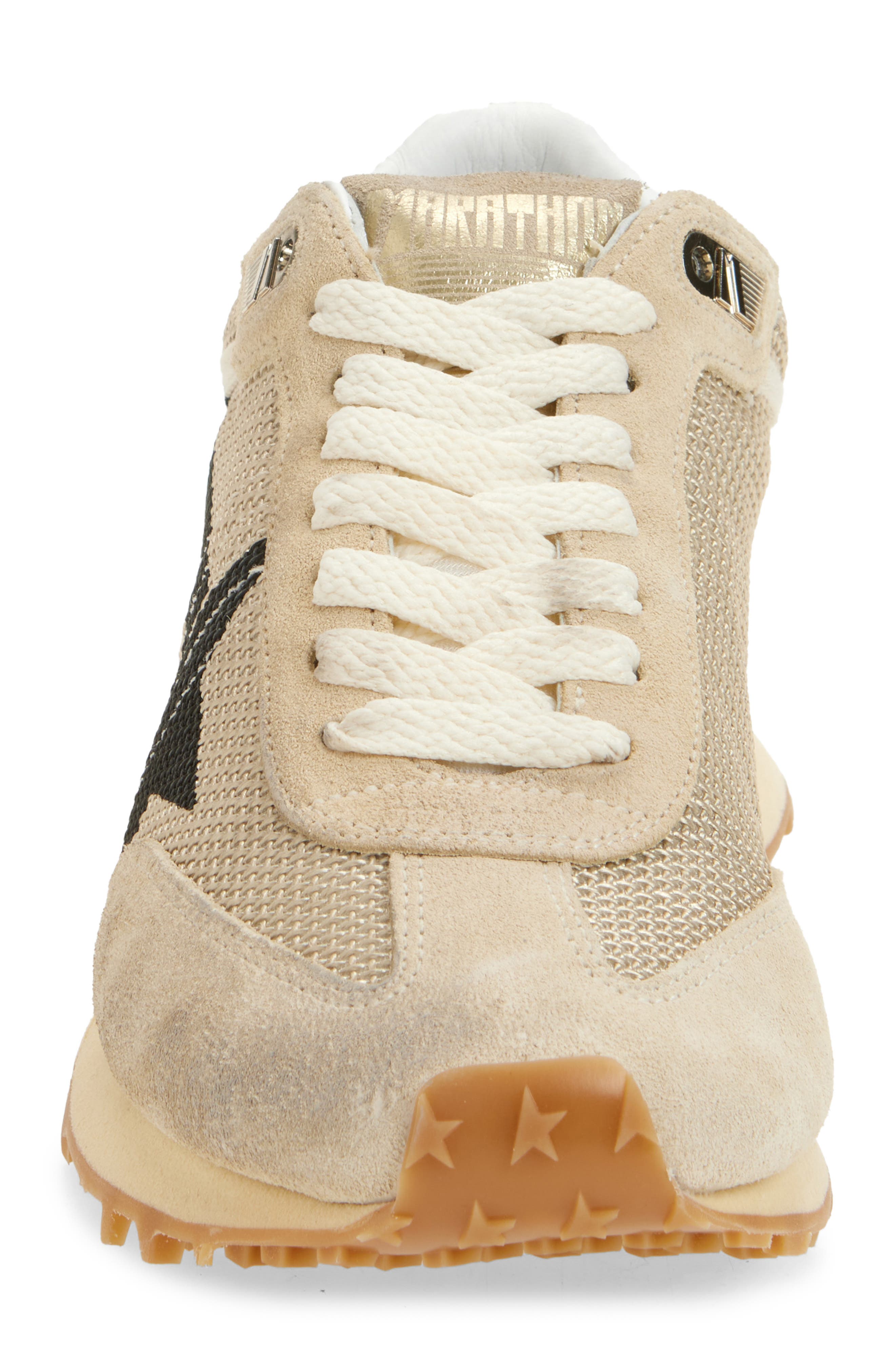 Golden Goose Marathon Running Sneaker, Alternate, color, Beige/ Black