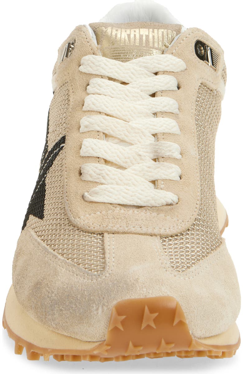 Golden Goose Marathon Running Sneaker, Alternate, color, Beige/ Black
