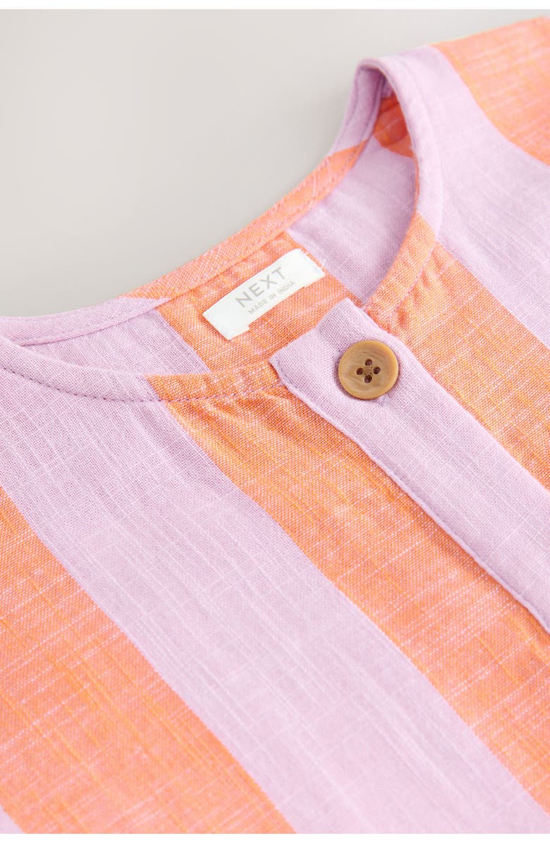 NEXT Kids' Stripe Button-Up Shirtdress, Alternate, color,