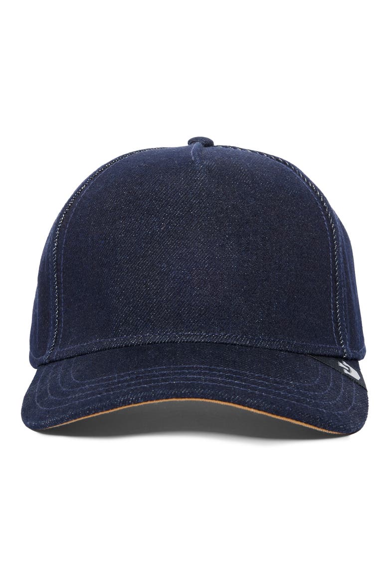 Denim Snapback Cap, Alternate, color, NAVY