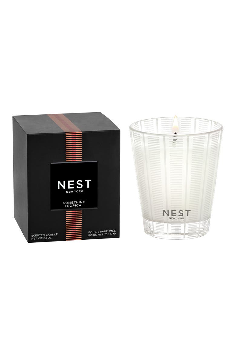 Something Tropical Scented Candle, Main, color, NO COLOR