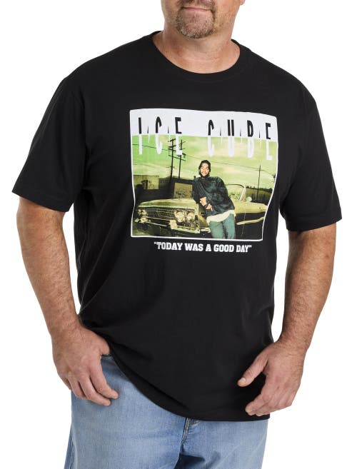 True Nation By Dxl Big & Tall Ice Cube Today Was A Good Day Graphic Tee In Black