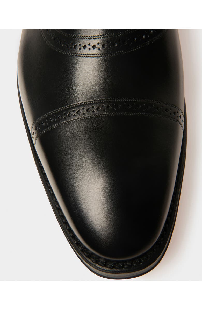 Bally Scanio Men's Leather Oxford Lace-Up Shoe, Alternate, color, Black