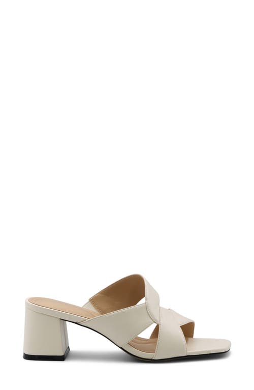 Adrienne Vittadini Tilda Block Heel Sandal In White