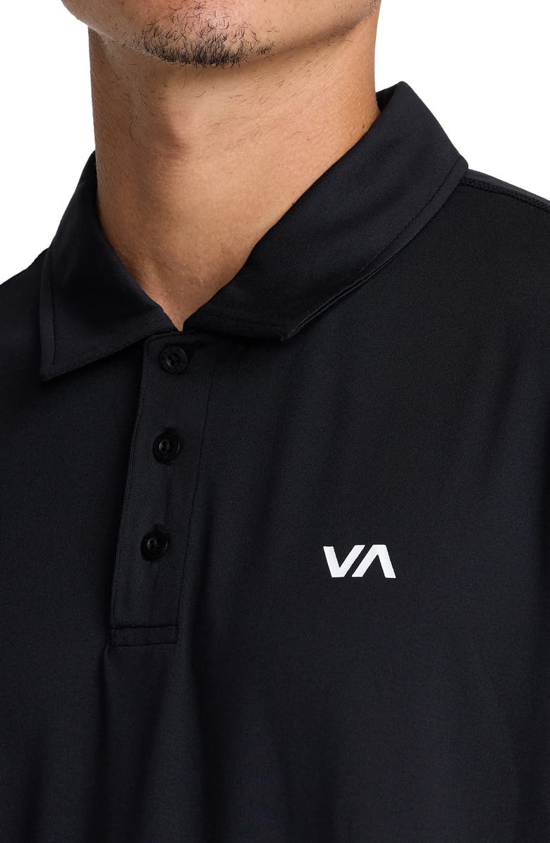 RVCA Sport Vent Polo, Alternate, color, Black