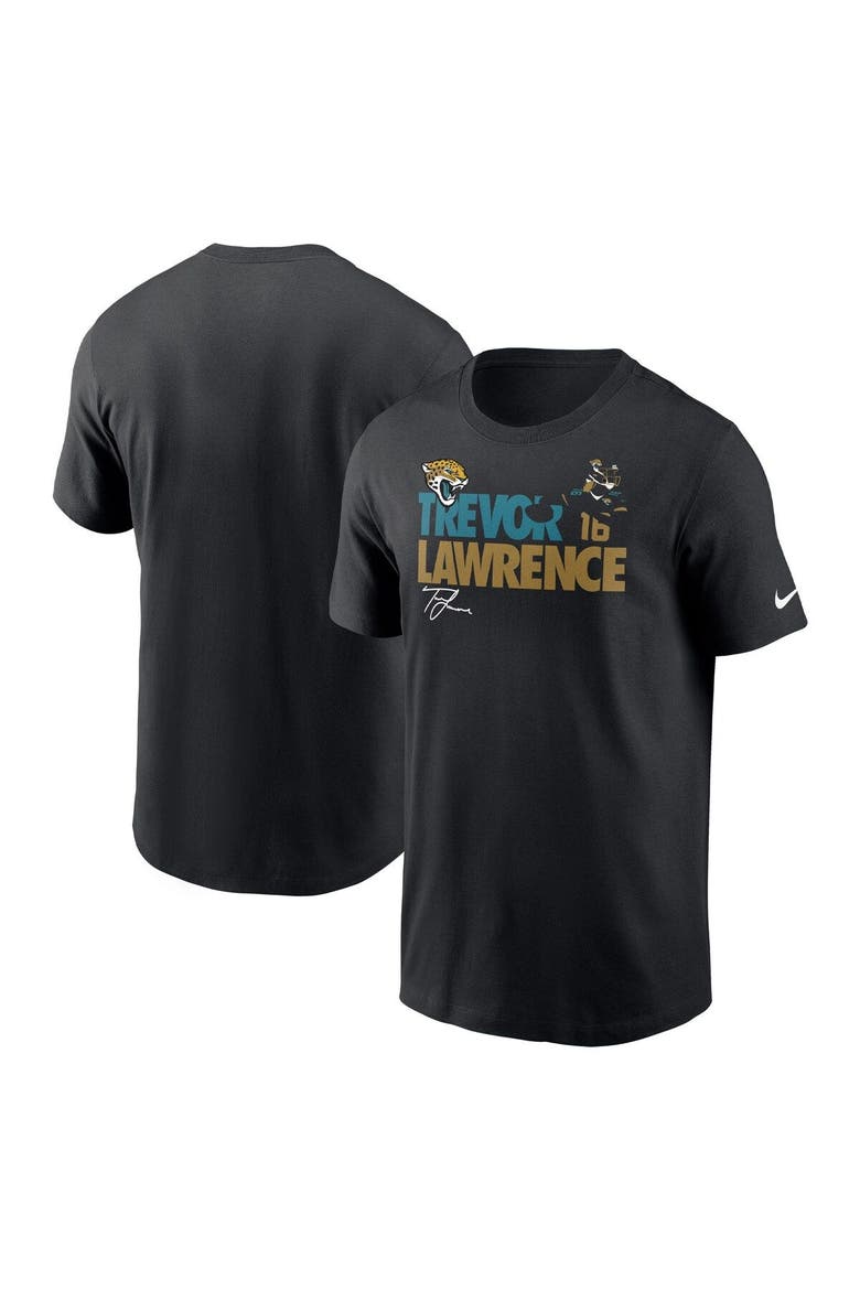 Men's Nike Trevor Lawrence Black Jacksonville Jaguars Player Graphic T-Shirt, Main, color, Black