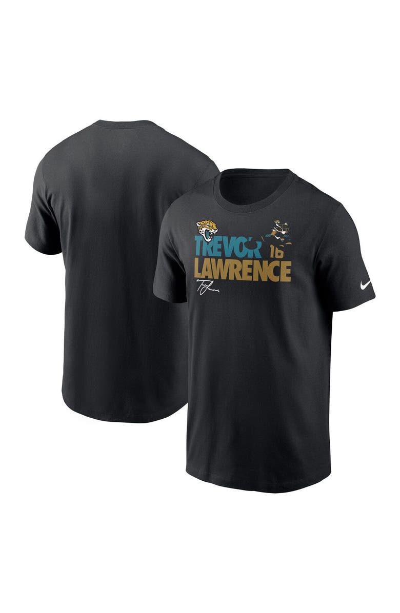Nike Men's Nike Trevor Lawrence Black Jacksonville Jaguars Player Graphic T-Shirt, Main, color,
