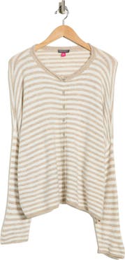 Vince Camuto Stripe Cotton Cardigan