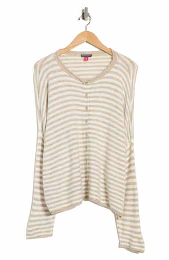 Vince Camuto Stripe Cotton Cardigan